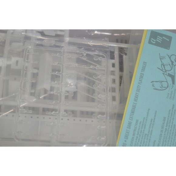 AMT 1/25 Great Dane Extendable Heavy Duty Flatbed Trailer Model NIOB - Picture 12 of 12